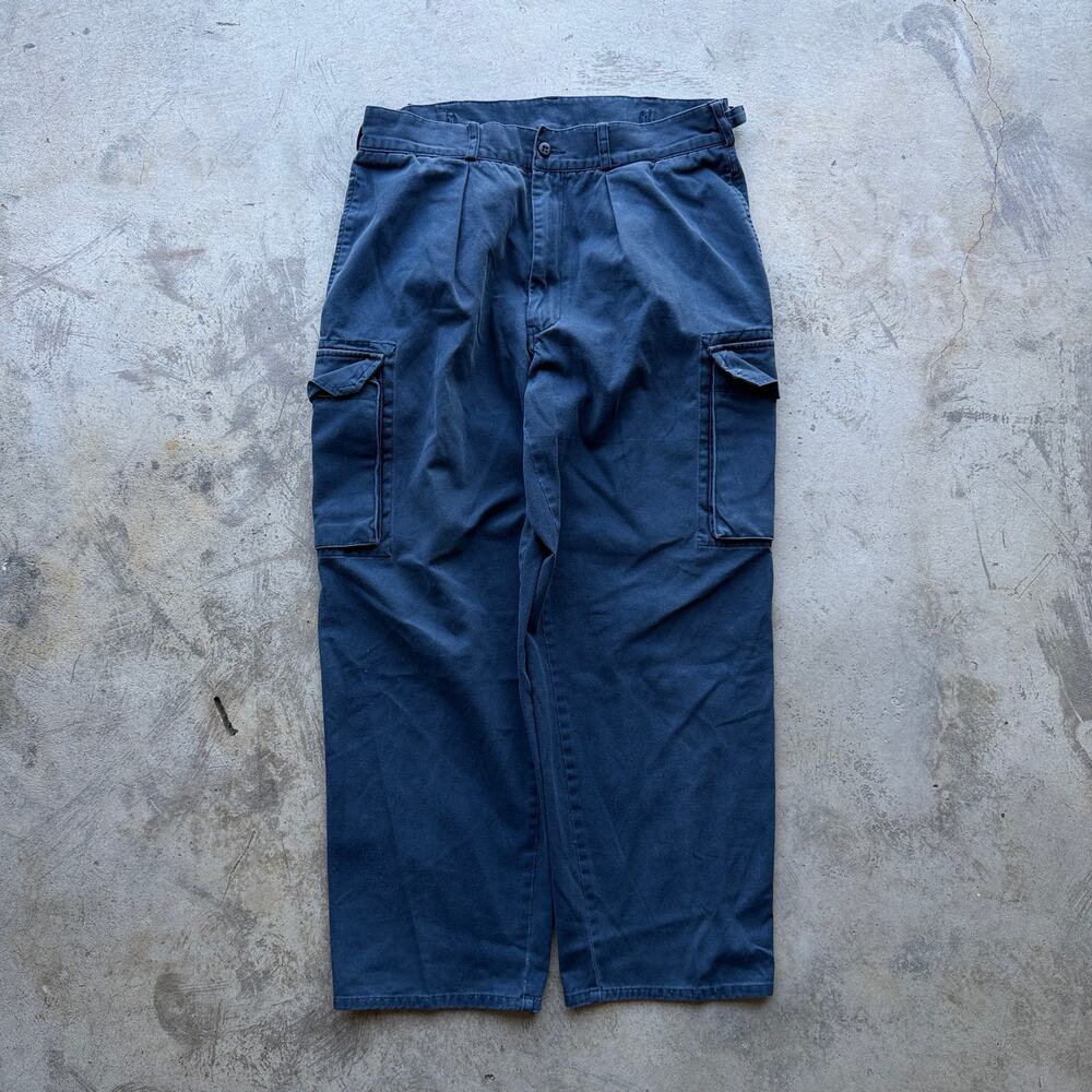 Vintage John’s Bay Baggy Blue Cargo Pants Military Workwear 36